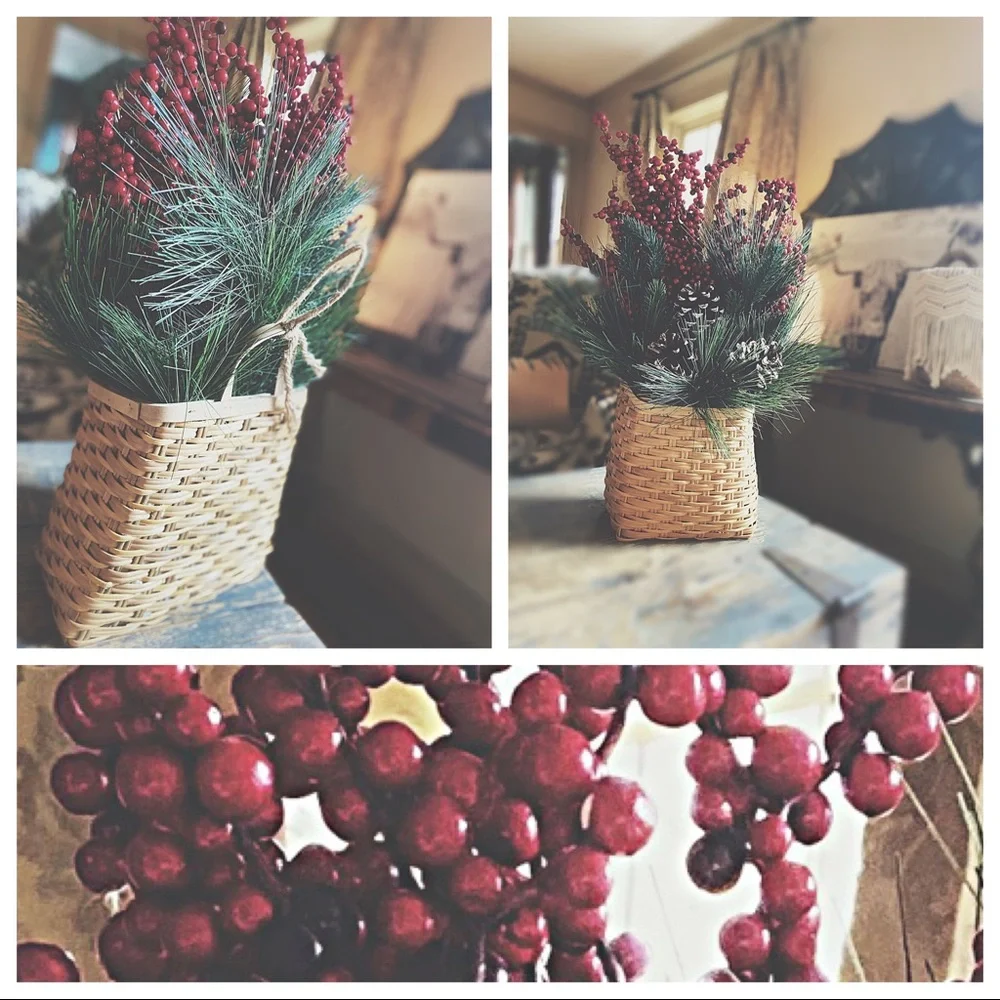 Holiday Decor Door Basket